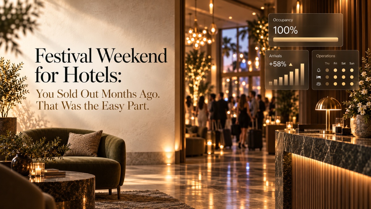 Festival Weekend for Hotels: You Sold Out Months Ago. That Was the Easy Part.
