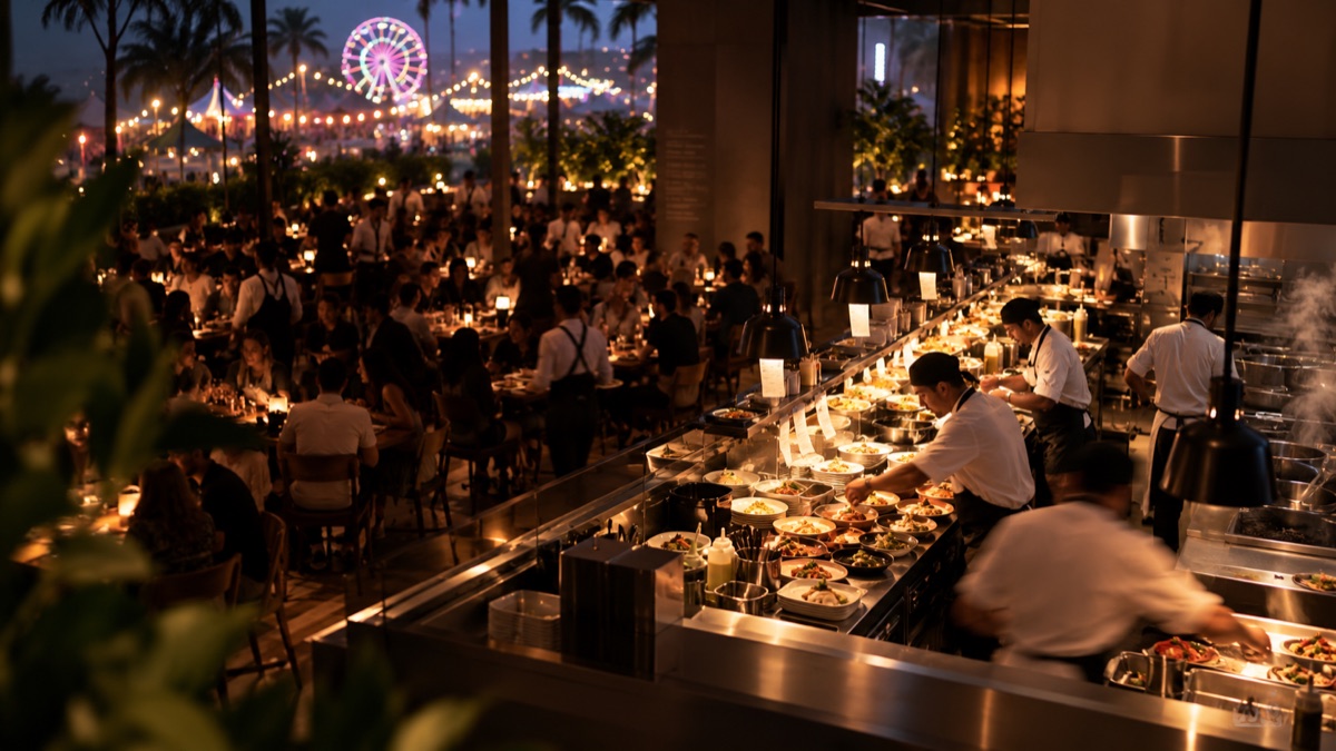 Festival Weekend for Restaurants: Four Hundred Covers in Two Hours, and the Station That Ruins It